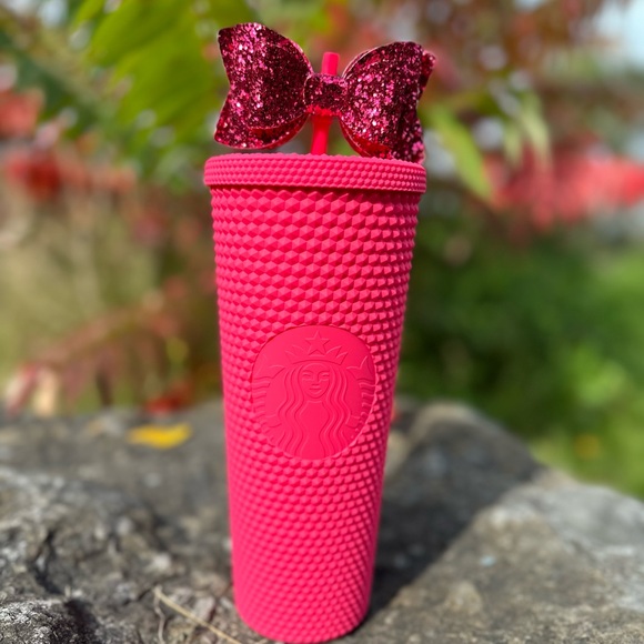 Starbucks Ruby Pink Studded Tumbler - Picture 1 of 5